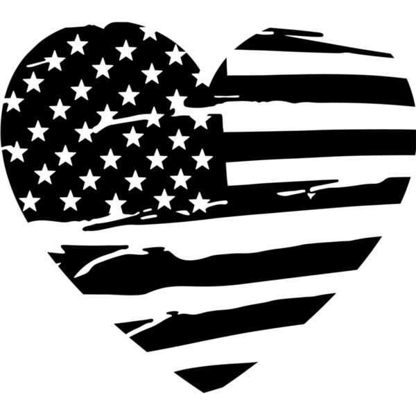 Heart US Flag Thumbnail